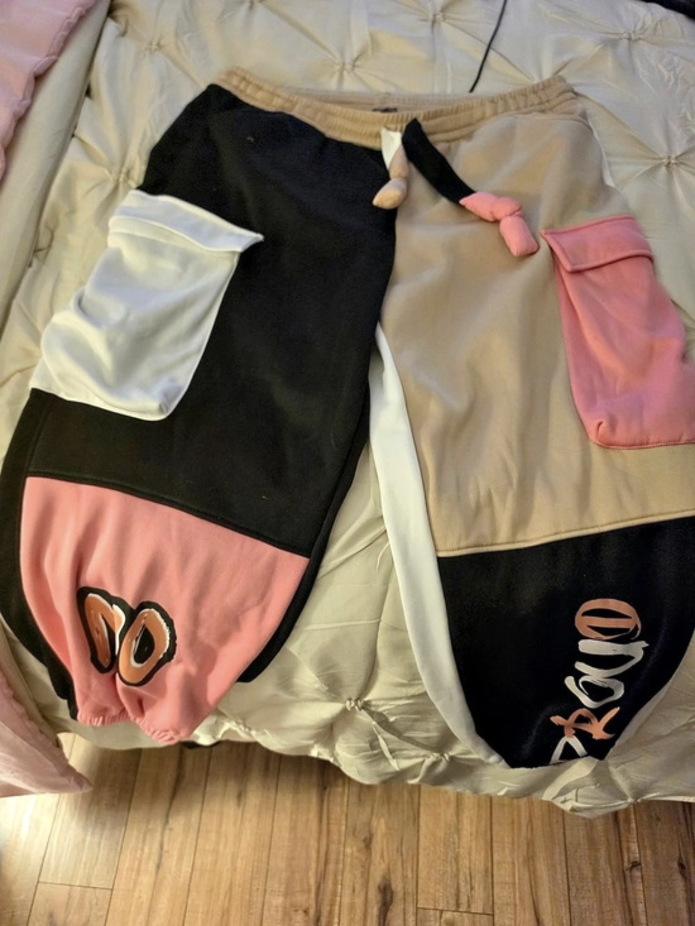 Retro Fox Color Block Puffer Jacket Size 2X NWT